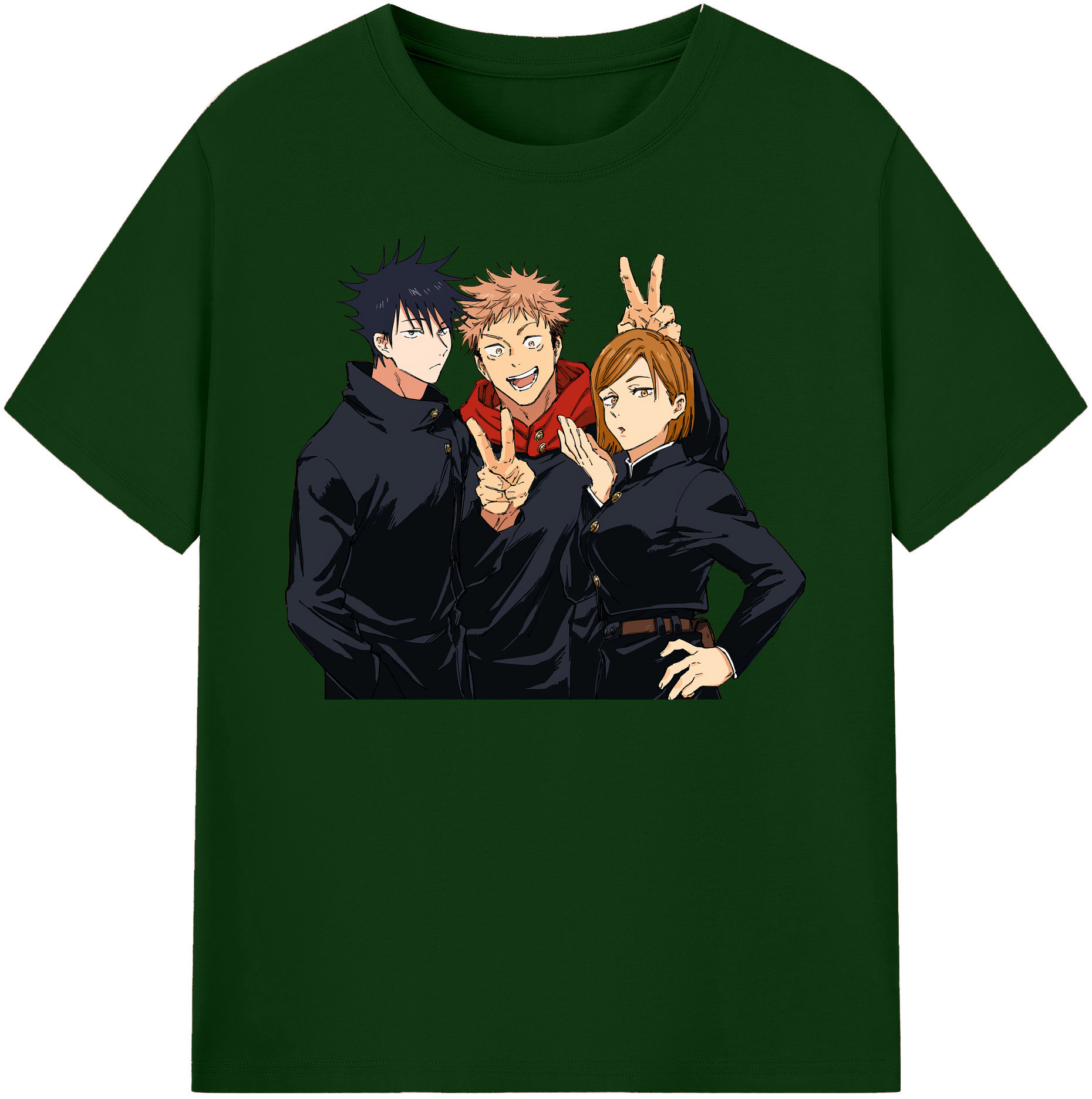 （画像用） 呪術廻戦 Jujutsu Kaisen 綿100％半袖Tシャツ（フロントプリント）
